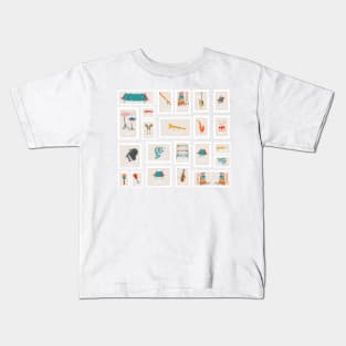 musical stamps Kids T-Shirt